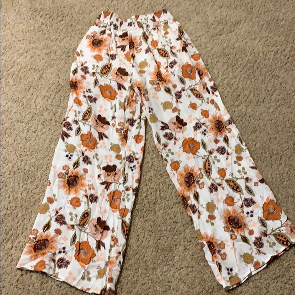 Summer floral palazzo pants